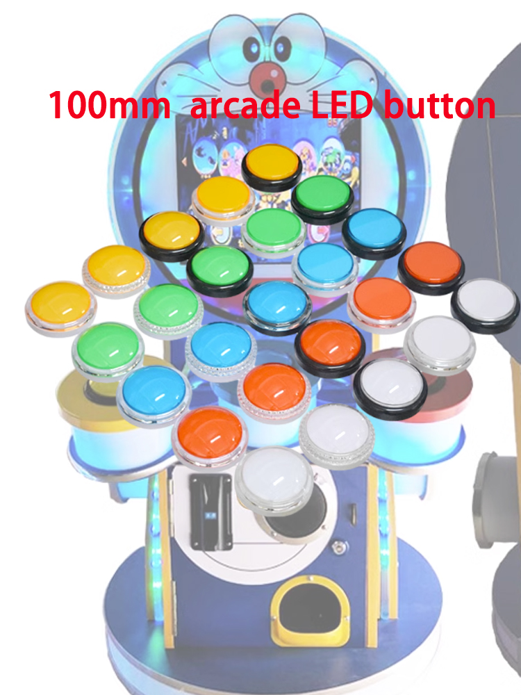 12V Arcade LED Button 100mm Pl - Arcade Vibes ulasan dan harga